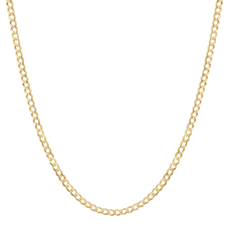 stylish pendant necklaces for women -14K Diamond Cut Cuban Link Chain Necklace