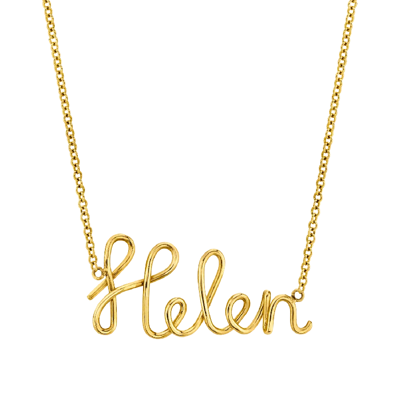 fine jewelry necklaces for women -Lulu Name Necklace