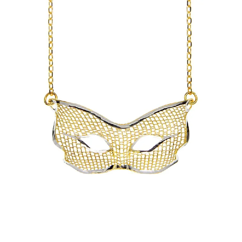 trendy necklaces for women -Yellow Gold Resille Necklace