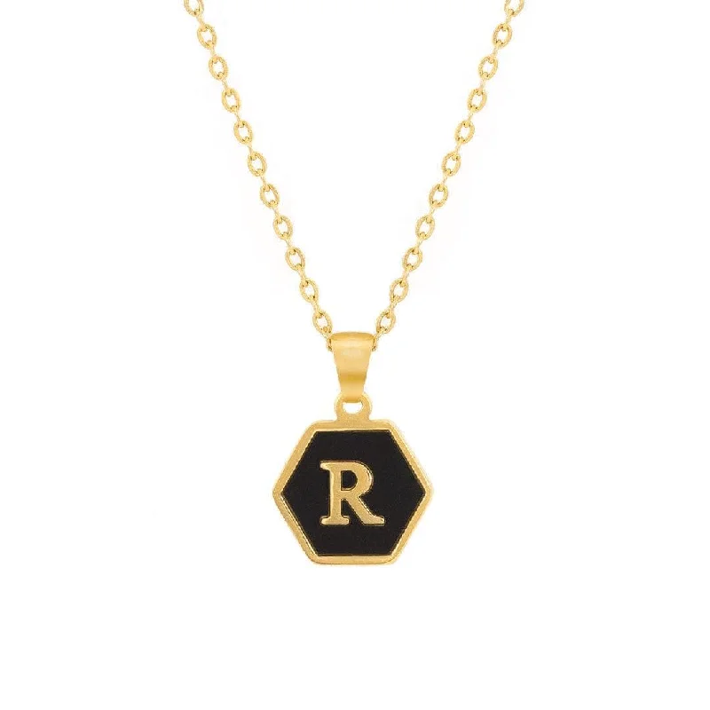 personalized pendant necklaces for women -Hect Initial Necklace