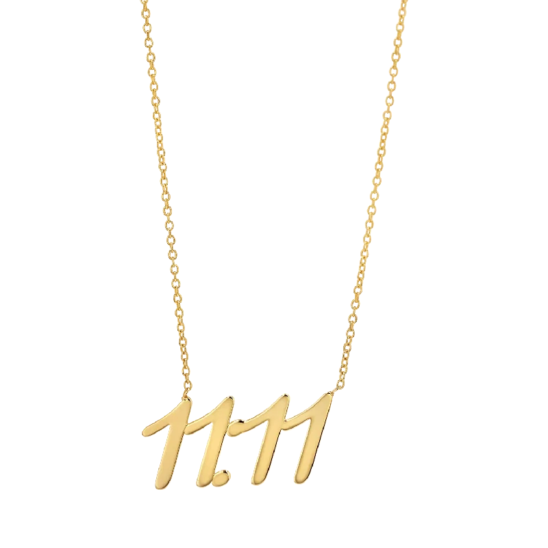 engraved necklaces for women -11:11 Spiritual Necklace