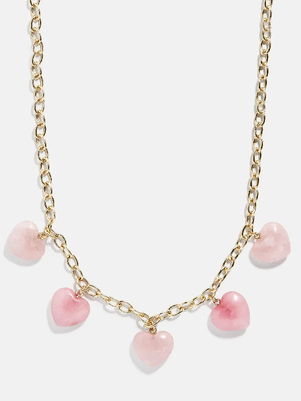 trendy pendant necklaces for women -Esme Statement Necklace - Pink