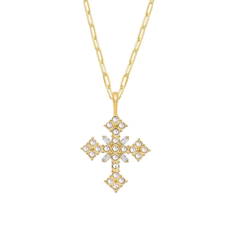 statement necklaces for women -St Lucia Cross Necklace