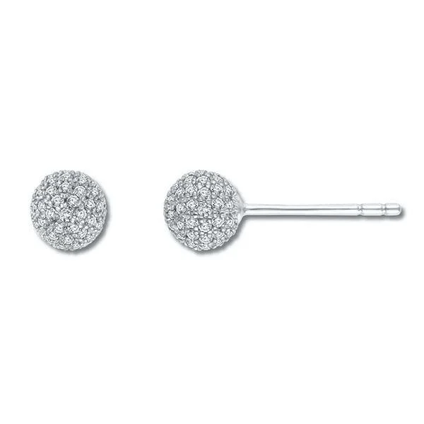 statement earrings for women -Stud Earrings with 0.35ct of Diamonds in 14ct White Gold