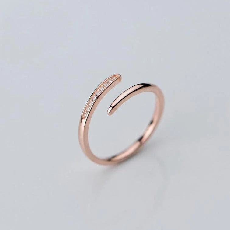 diamond rings for women -Key To Elegance Minimal Ring