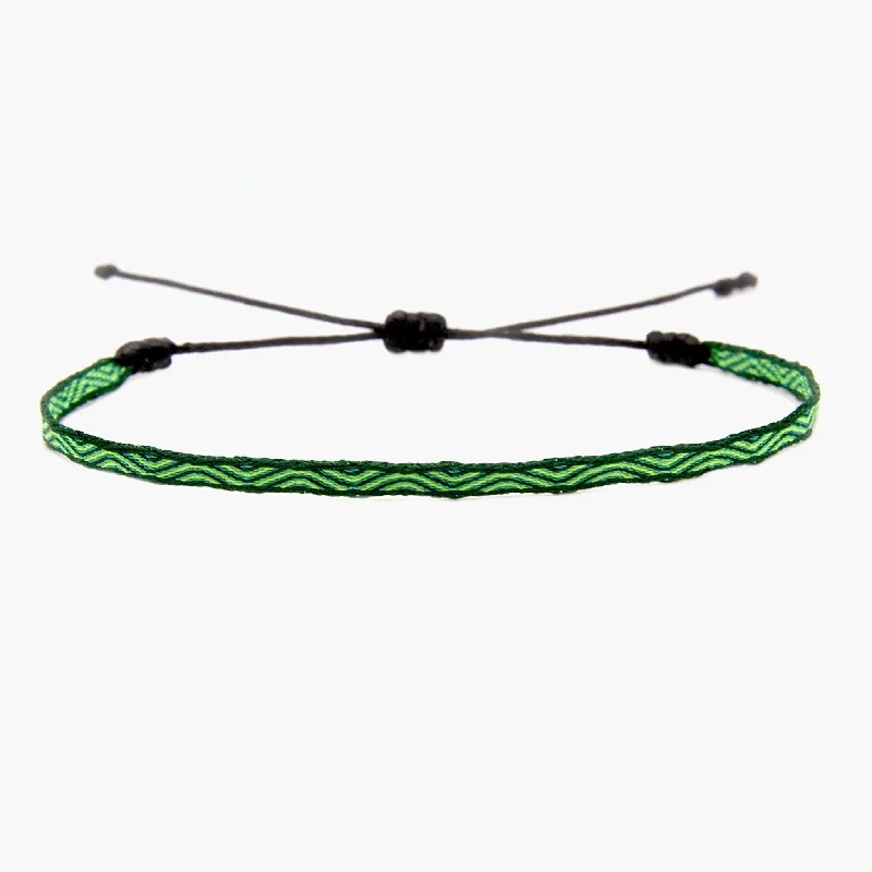 stunning bangles for women -Handmade Purnama Bracelet 49 (Green)