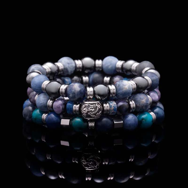 pearl bangles for women -The Poseidon - Stack Bracelets For Men