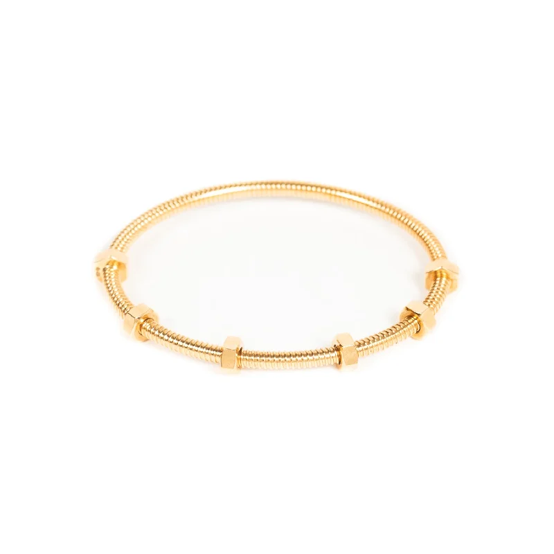 chunky bangles for women -Cartier Yellow Gold Écrou De Cartier Bracelet