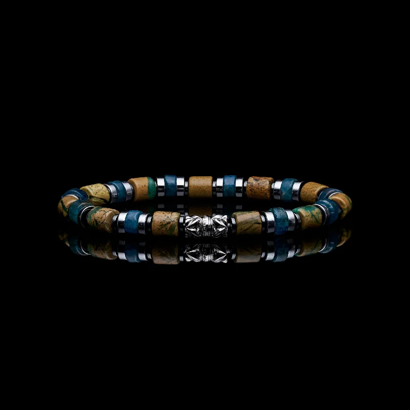 flower bangles for women -The Waterfall | Apatite Beaded Bracelet