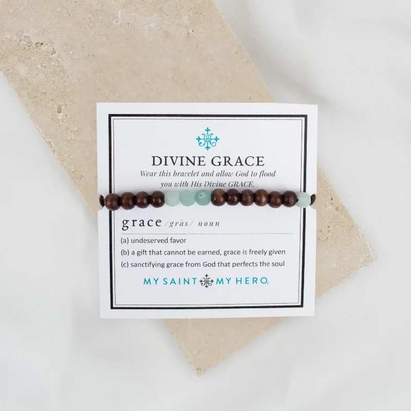 delicate bracelets for women -Divine Grace Cross Bracelet