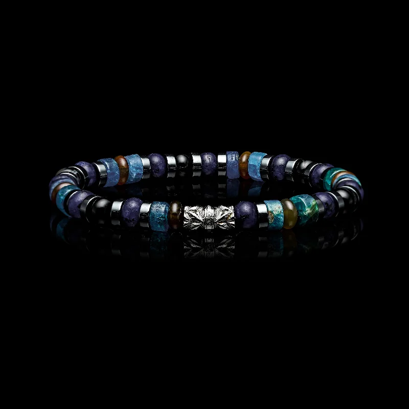 wedding bracelets for women -Abyss | Lapis, Onyx Beaded Bracelet