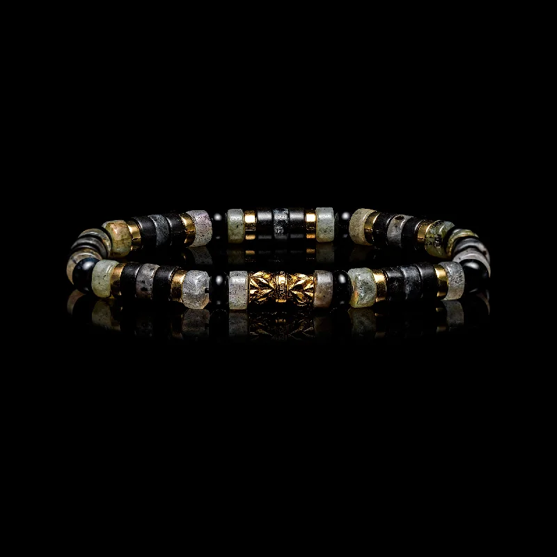 elegant cuff bracelets for women -Wakkanda | Black Beaded Bracelet