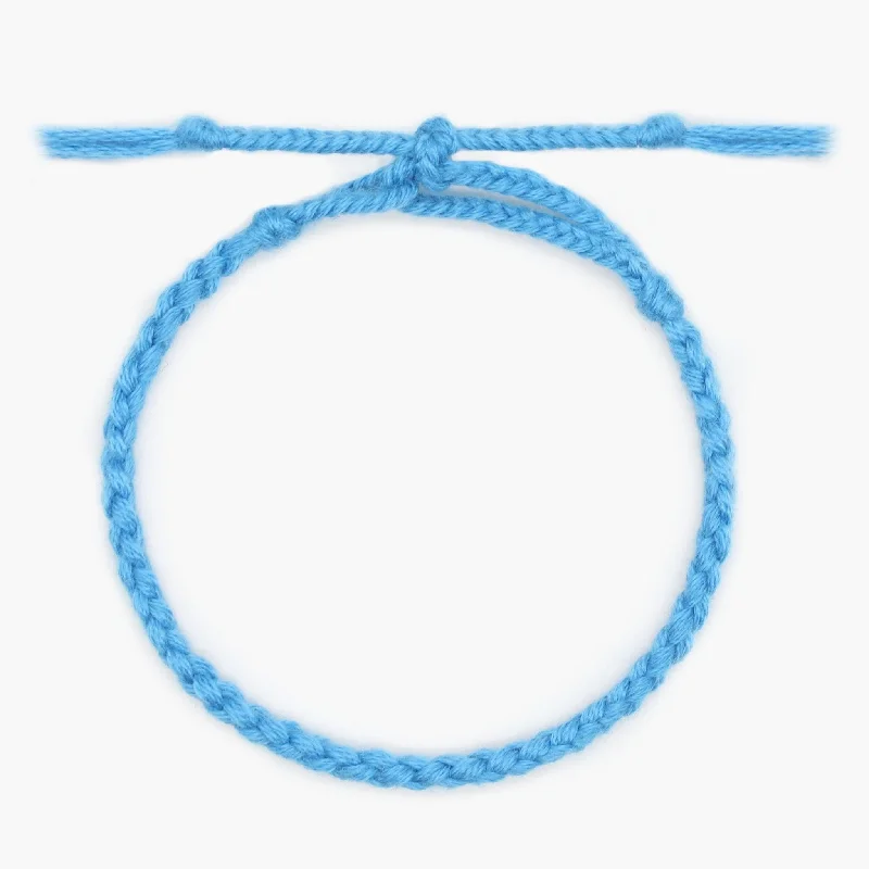 layered bracelets for women -Pranayama Cotton Bracelet (Blue)