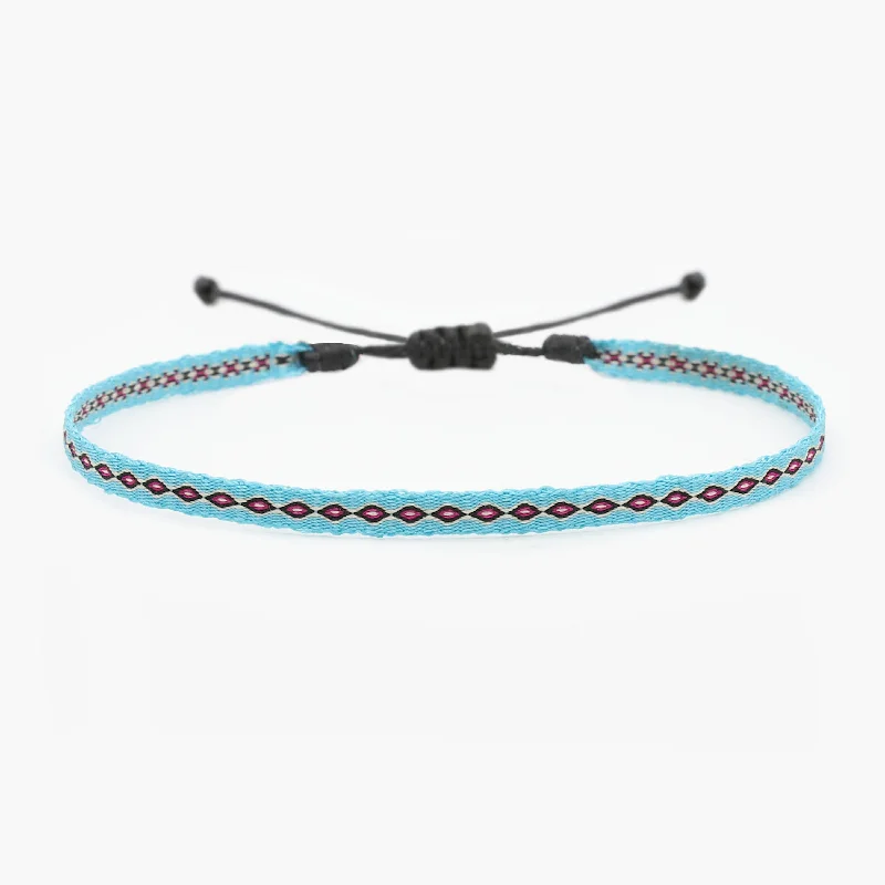 luxury bangles for weddings -Handmade Purnama Bracelet (Light blue)