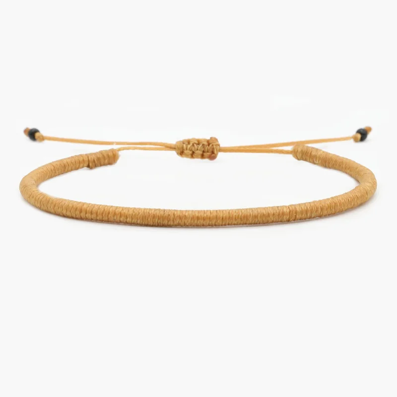 rose gold bracelets for women -Braided Cape Town Bracelet (Coral)