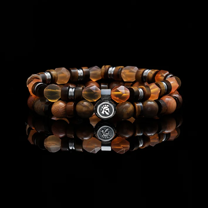 bangles sets for women -Pumpkin Pie | Stack Beaded Bracelets