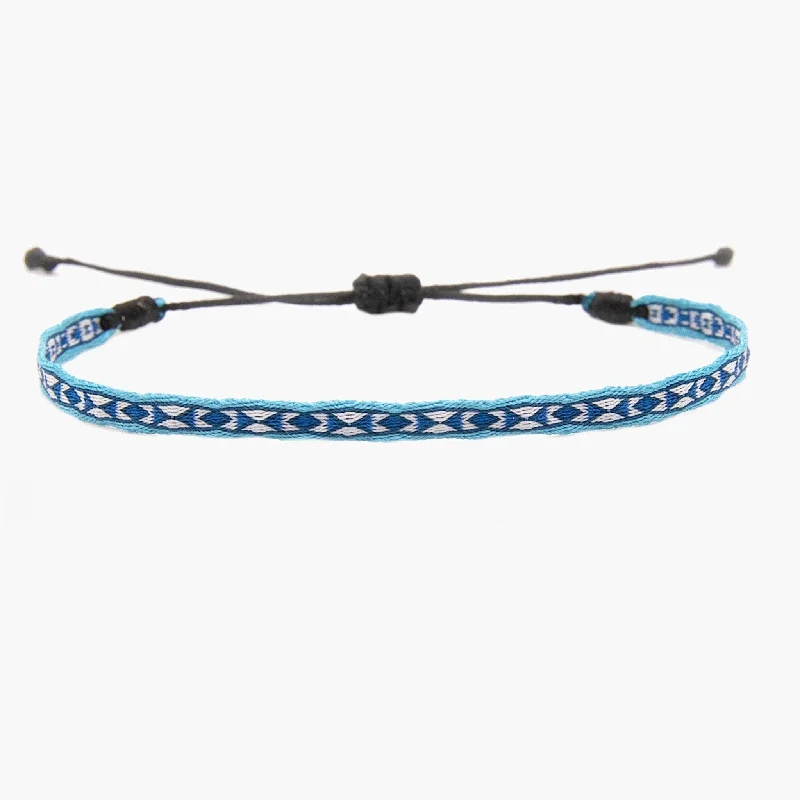 precious gemstone bangles -Handmade Purnama Bracelet (Riviera Blue)