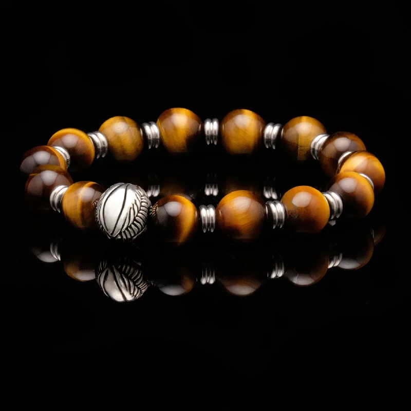 infinity bangles for women -Angel Wing Bracelet with Tiger Eye Crystal