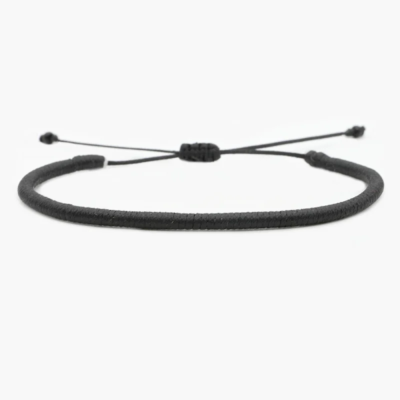 bangles sets for women -Braided Cape Town Bracelet (Black)