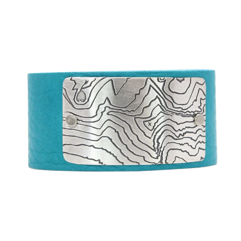 chic leather bracelets for women -Rising Wolf Leather Cuff Bracelet